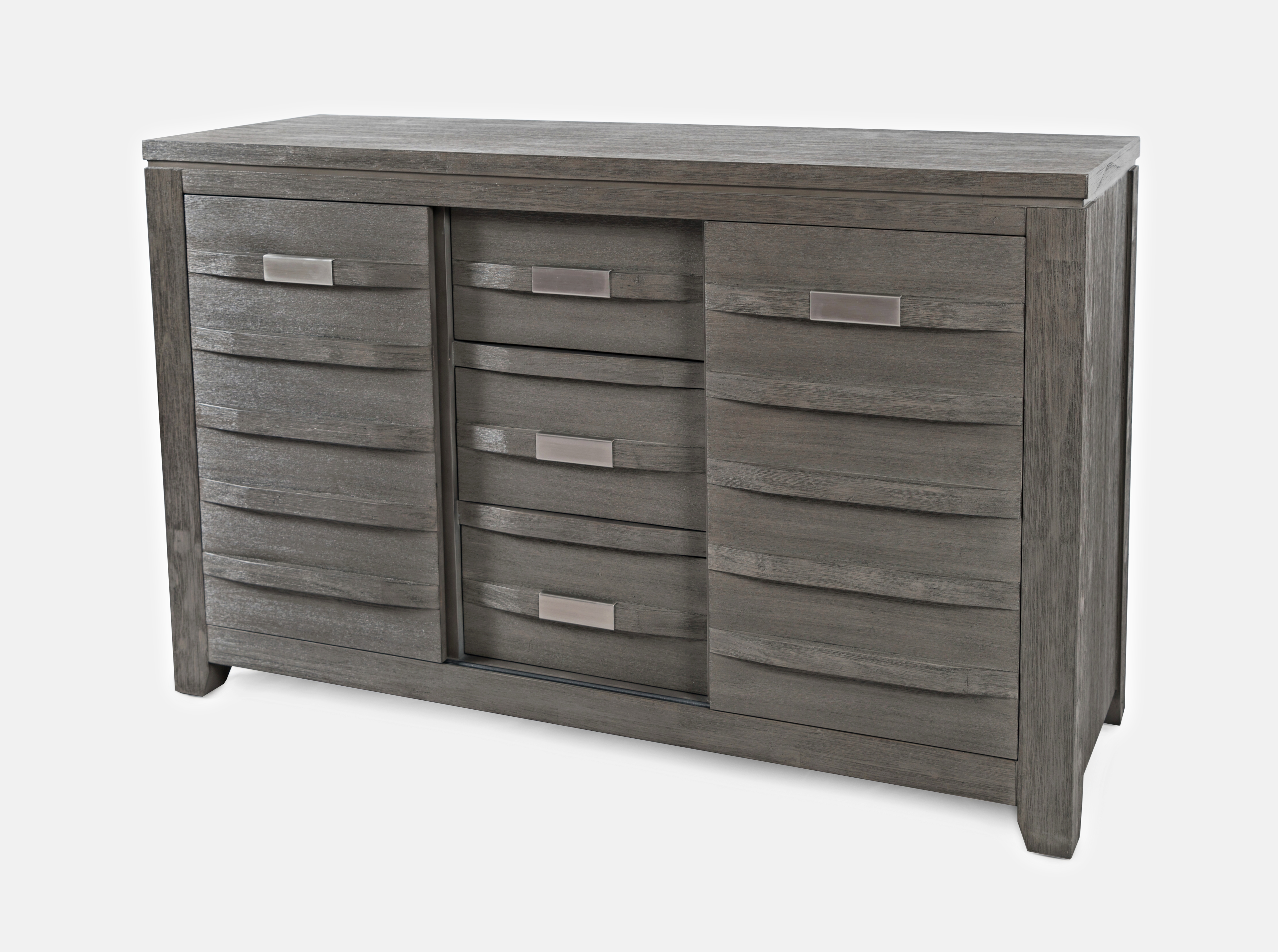 54" Server w/Three Drawers and Sliding Door