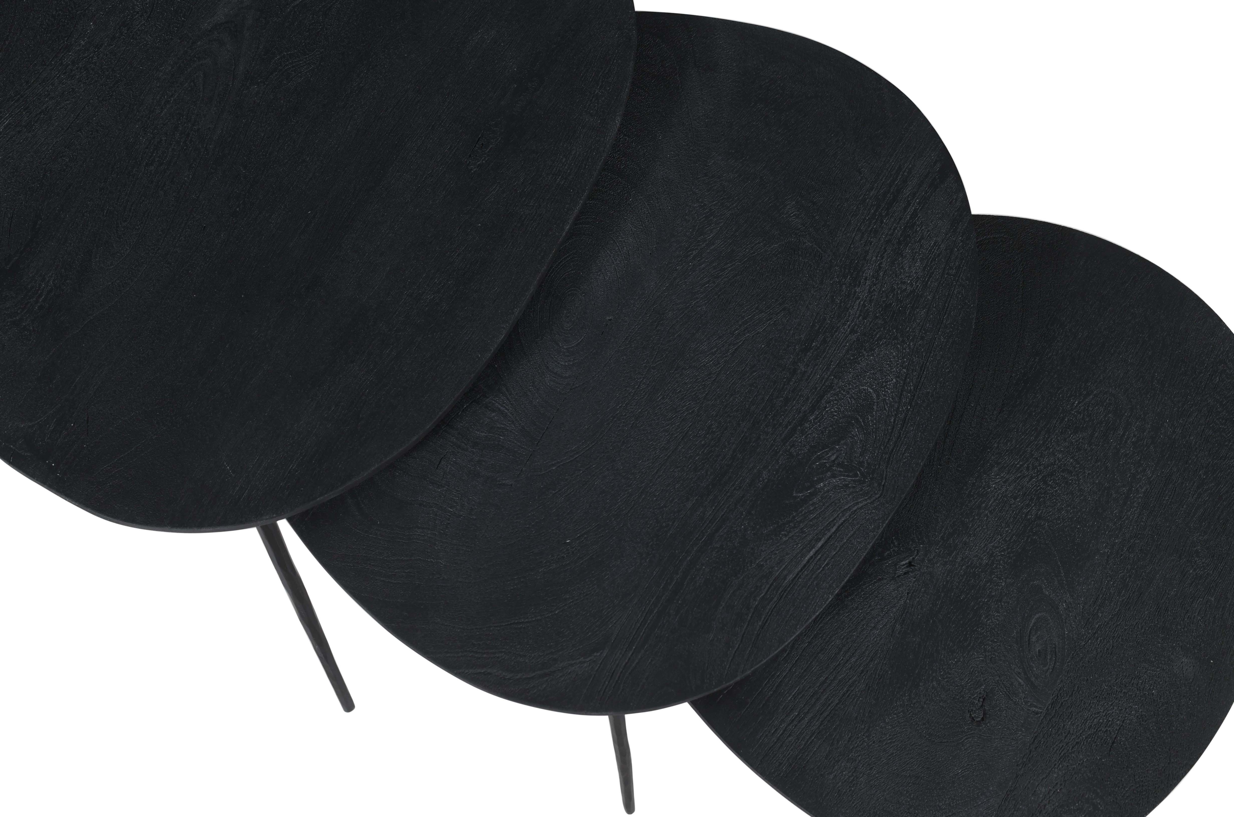 Jofran Reeves Nesting Table - Set of 3 - Black