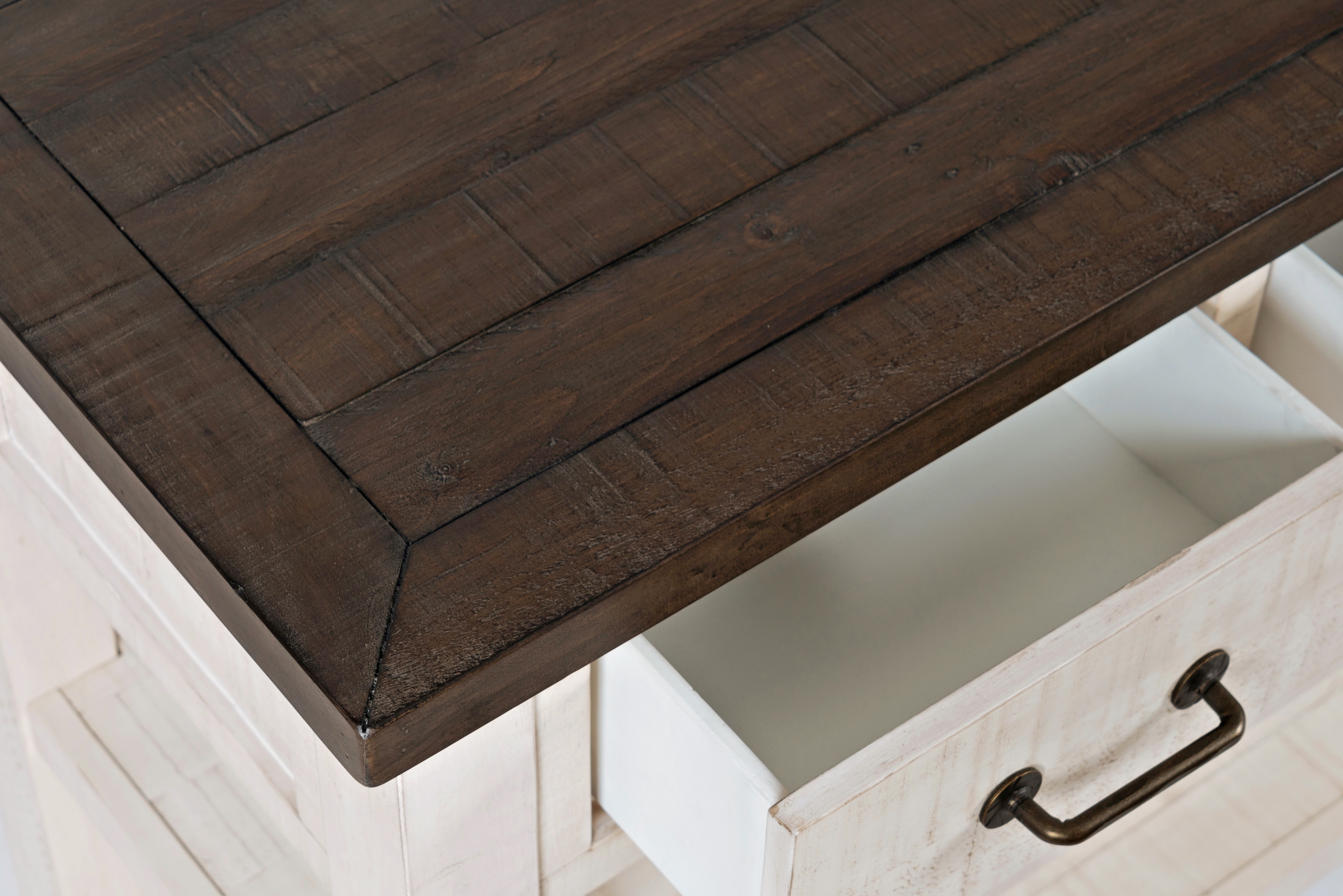 Jofran Madison County 3 Drawer Console-Vintage White