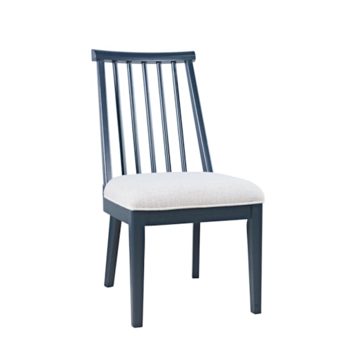Transitional Dining Chair with Spindle Back