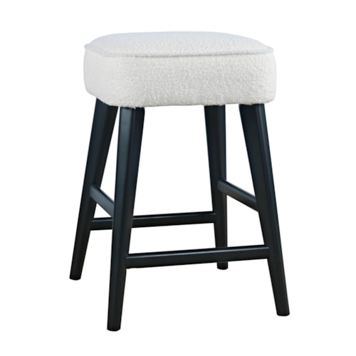 Contemporary Upholstered Counter Stool