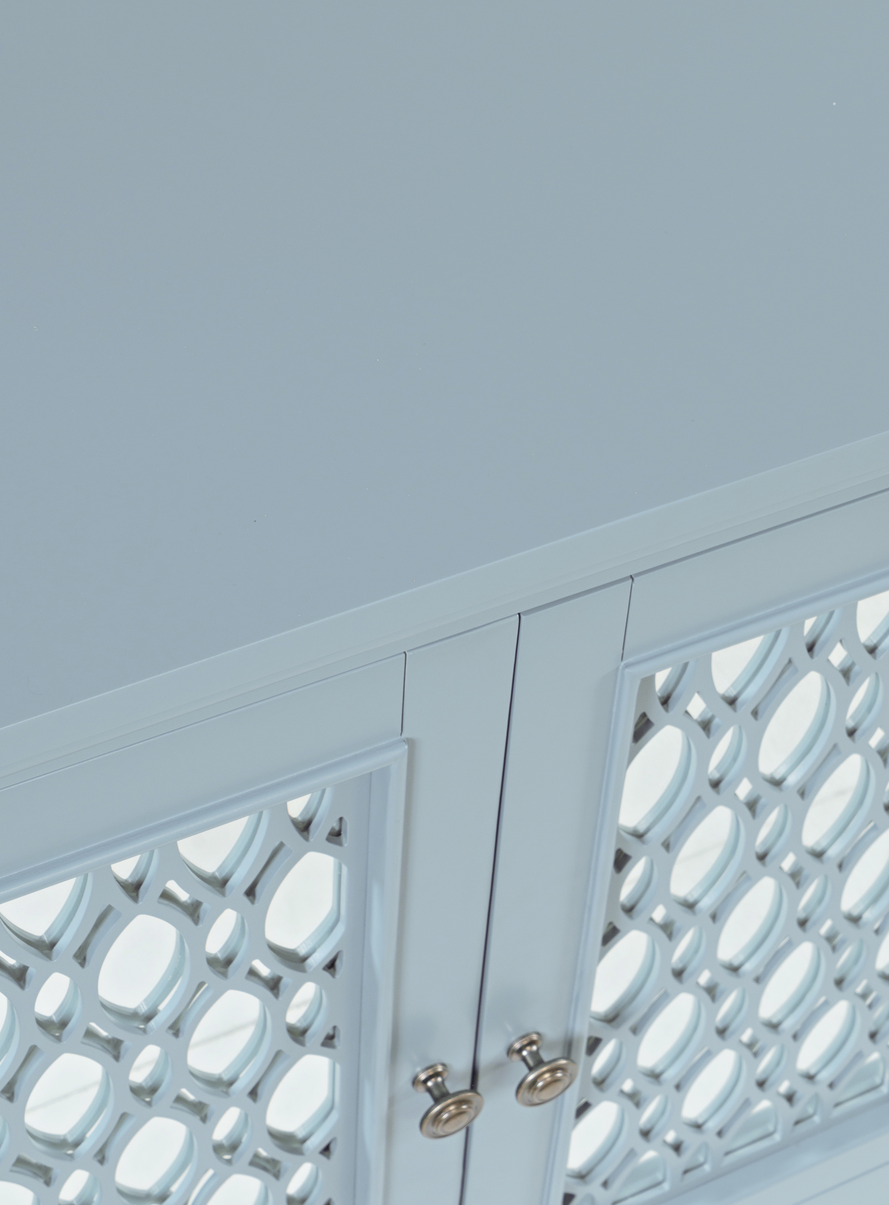 Jofran Isabella 69" Mirrored Accent Cabinet