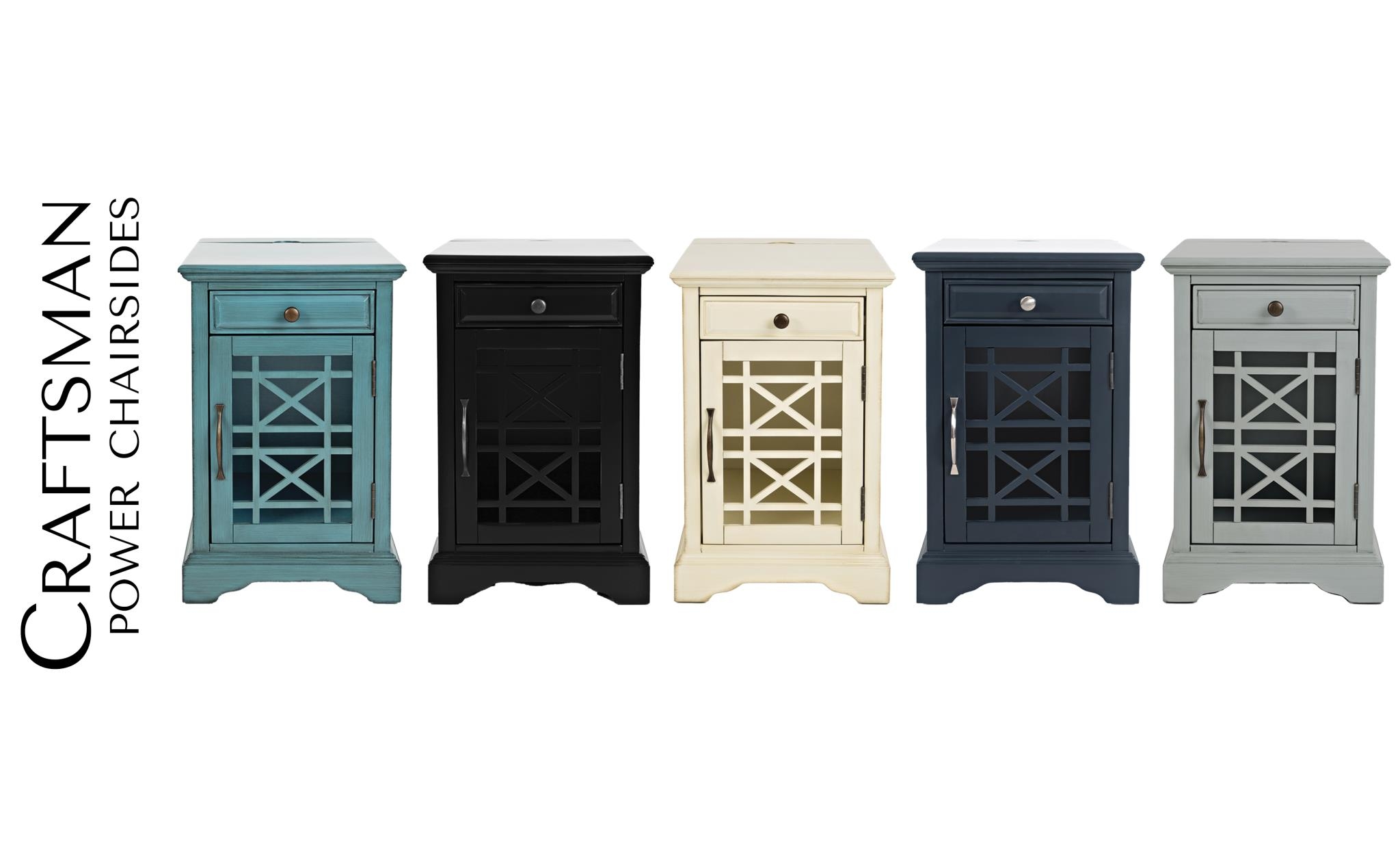 Jofran Craftsman Power Chairside Table
