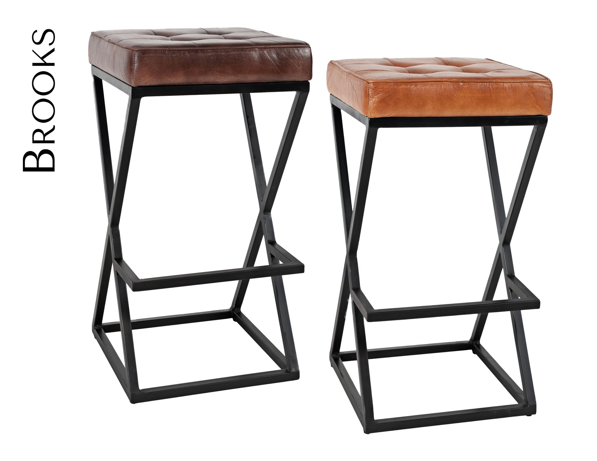 Jofran Global Archive Leather Stool