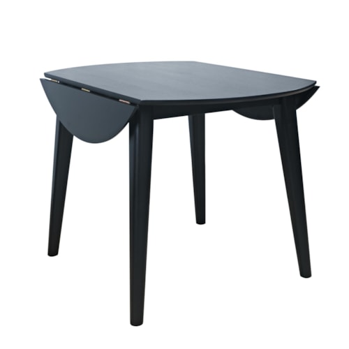 Contemporary Drop Leaf Dining Table with Tapered Legs