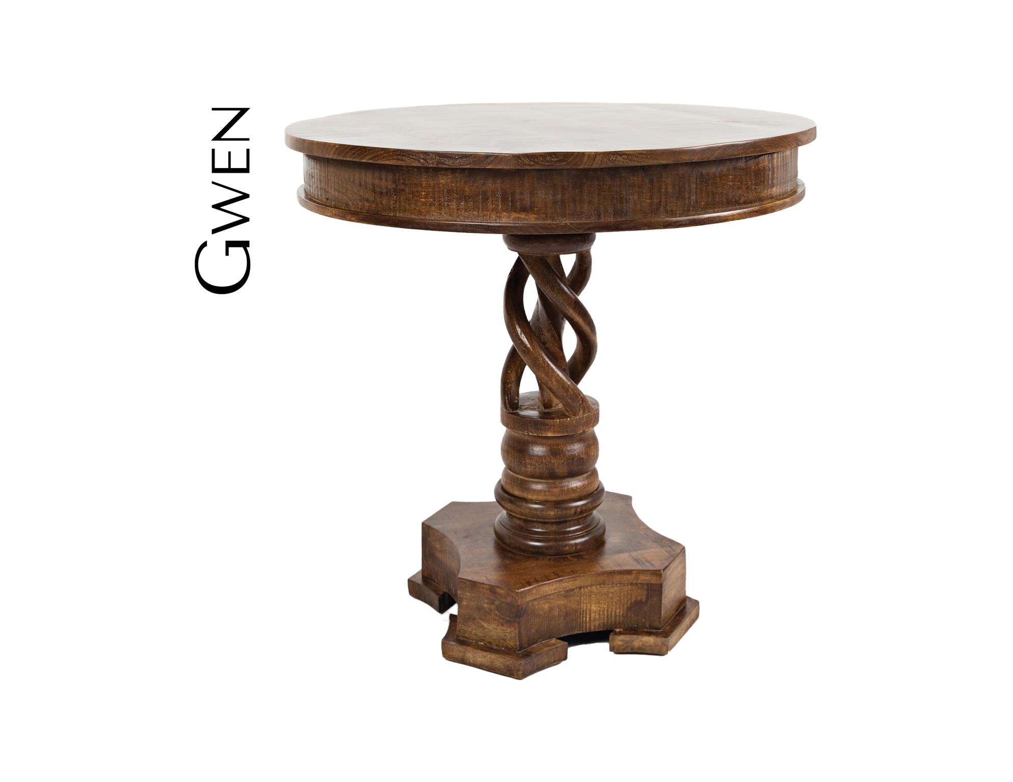 Jofran Global Archive Hand Carved Pedestal Table