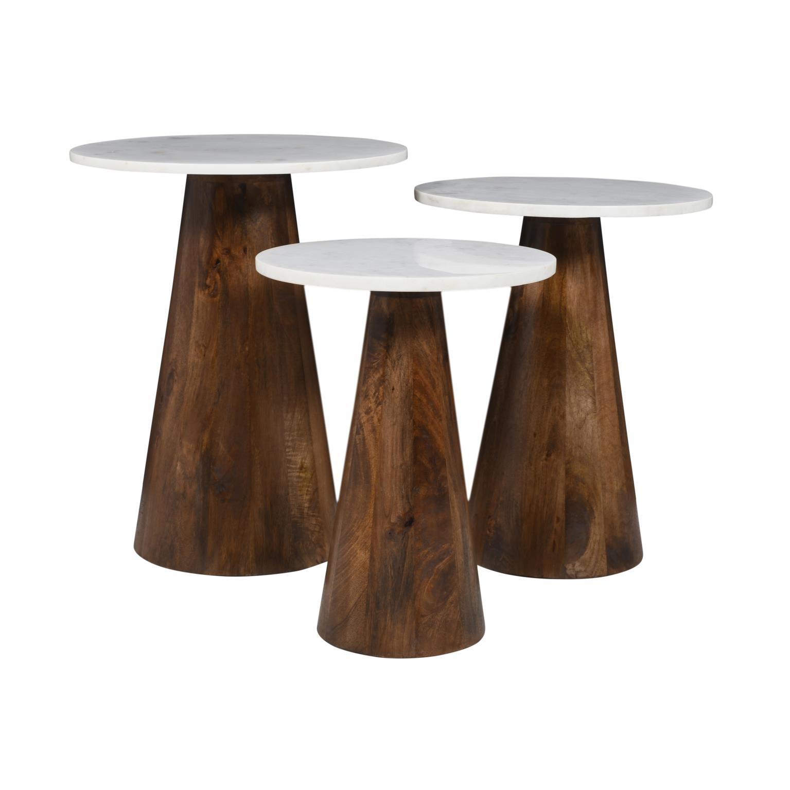 Jofran Global Archive 3-Piece Bunching End Table Set