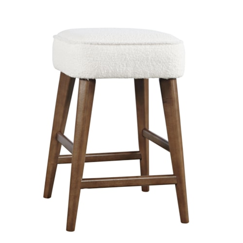 Contemporary Upholstered Counter Stool