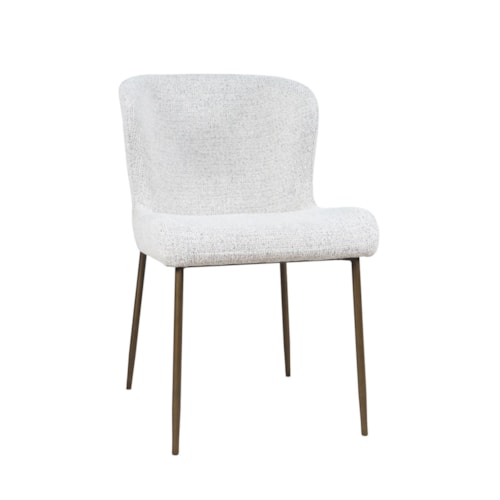 Contemporary Dining Chair with Upholstered Seat