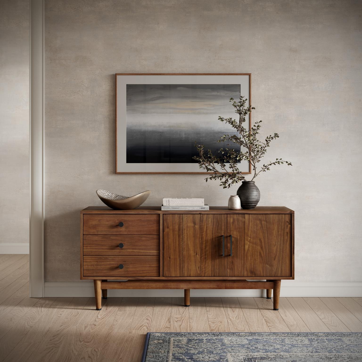 Jofran Olson - Walnut 57 Inch Console