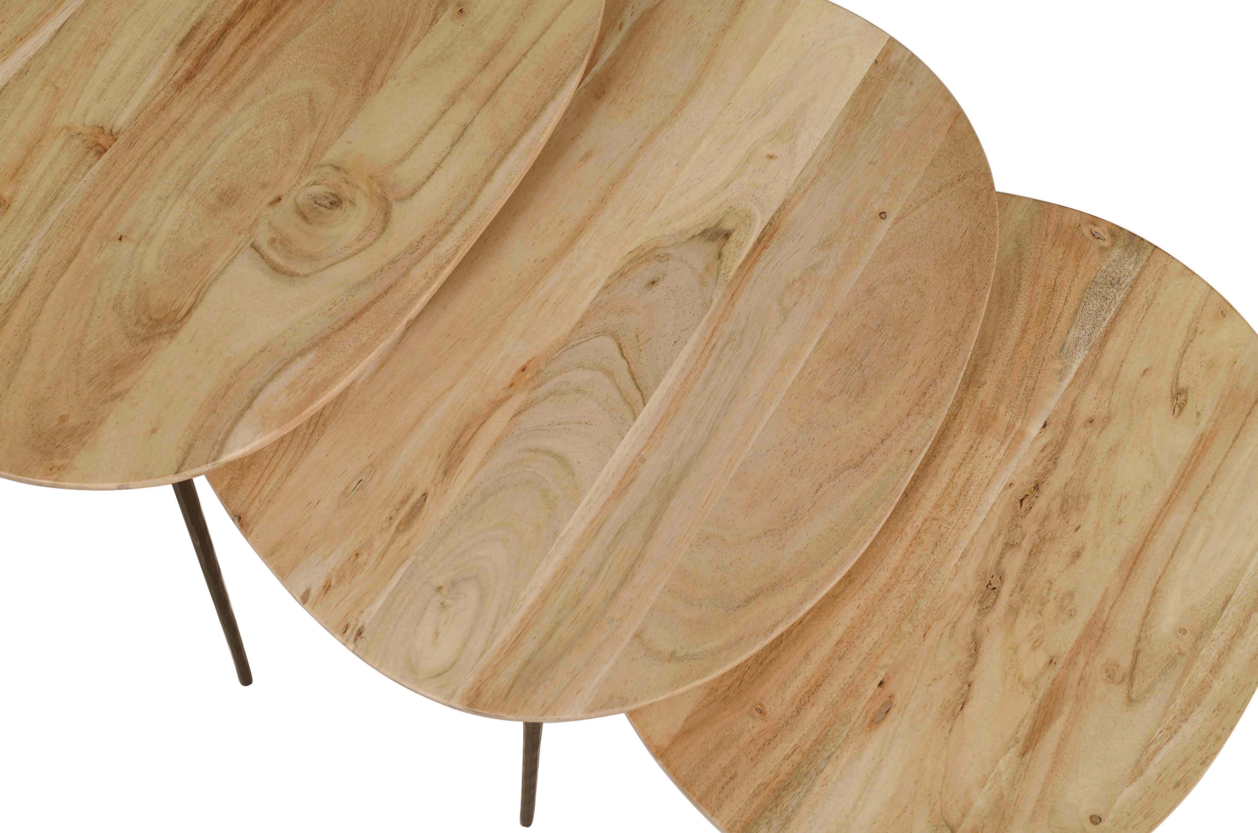 Jofran Reeves Nesting Table - Set of 3 - Natural