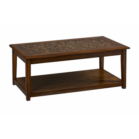 Mosaic Tile Inlay Cocktail Table