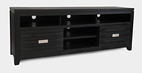 Contemporary 7-Shelf Console with Wire Management