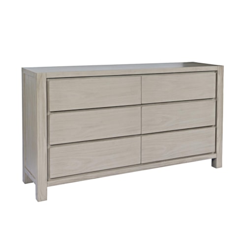 Contemporary 6-Drawer Dresser