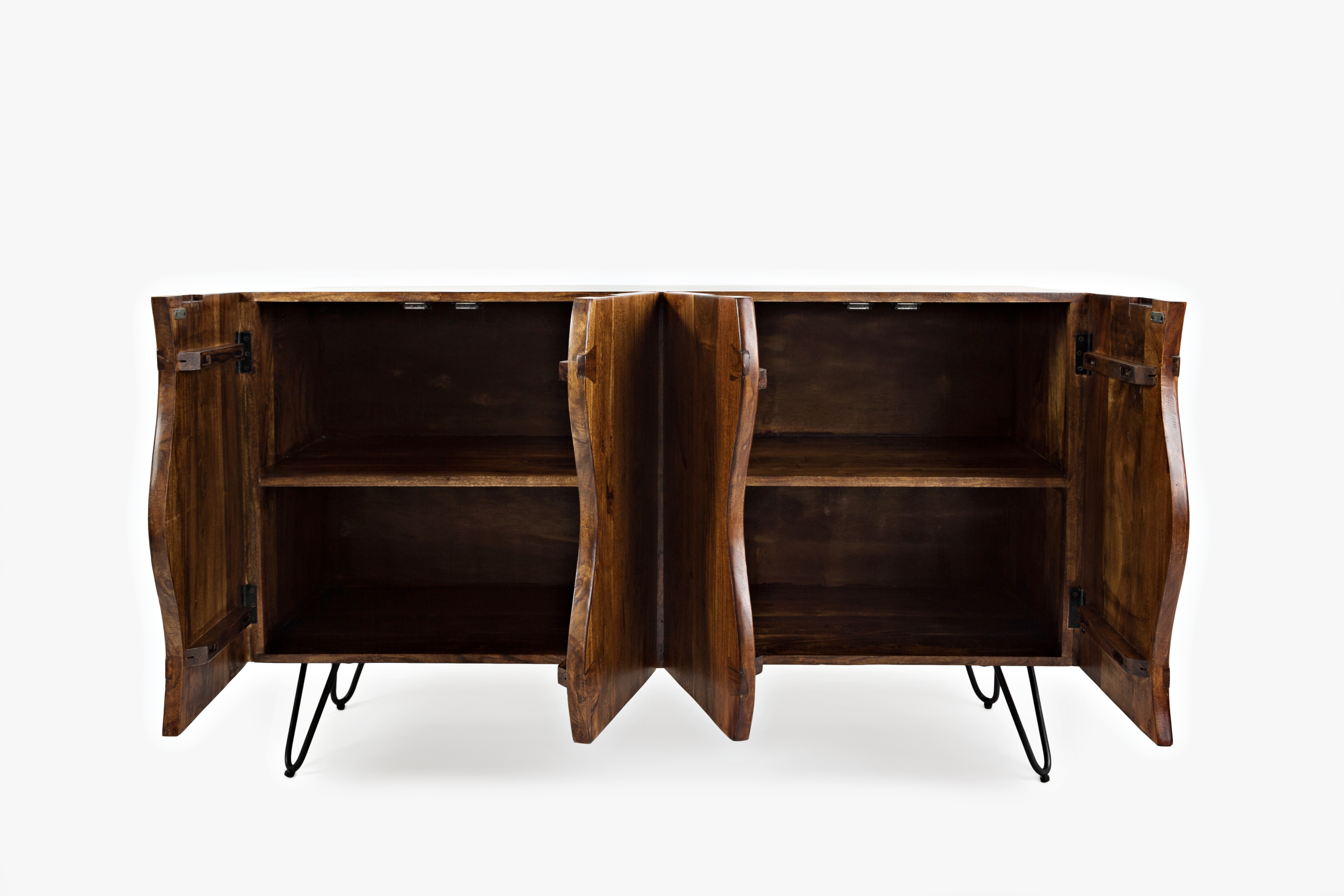 Sideboard with 4 Live Edge Doors