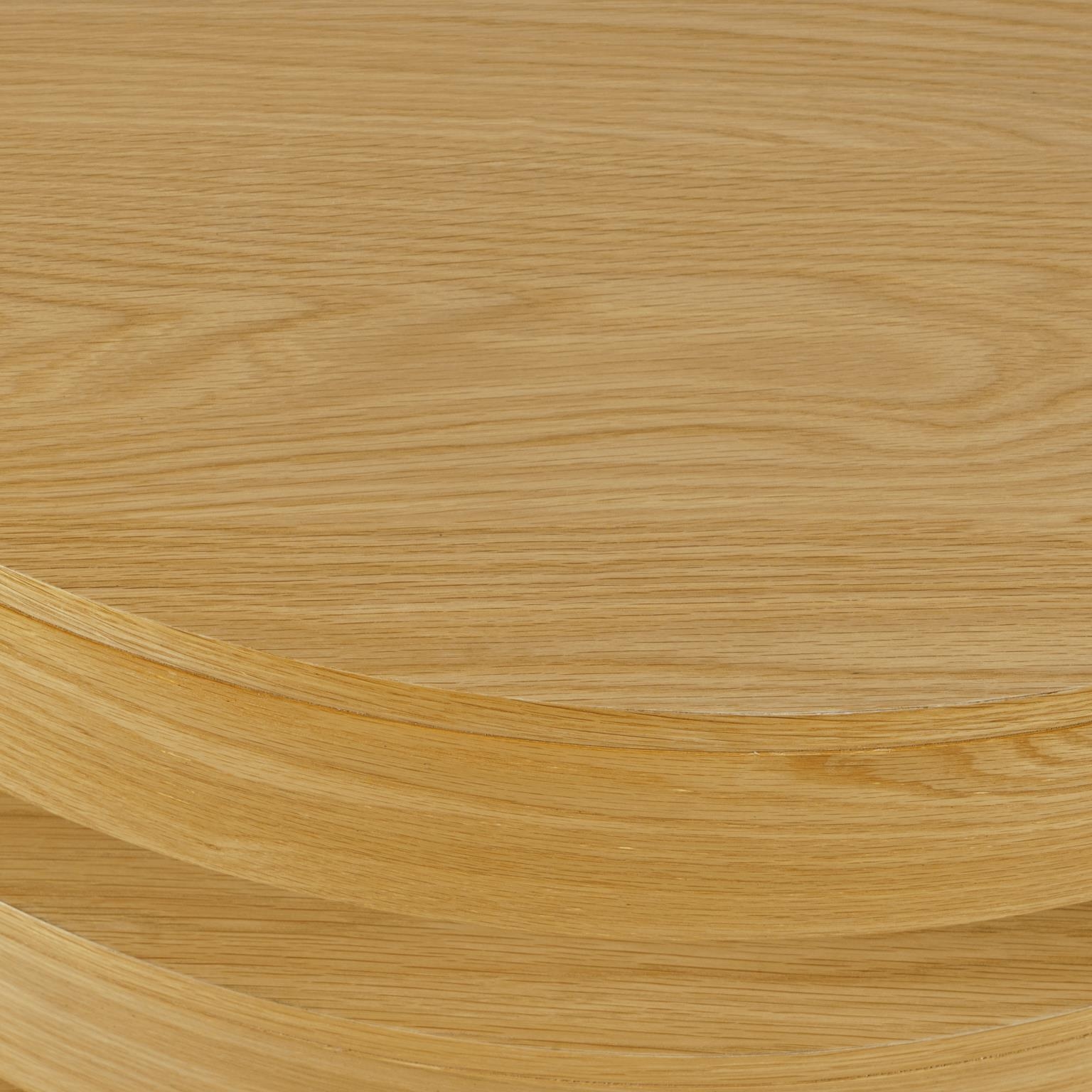 Jofran Brix Oak Brix Round Cocktail Table w/Casters