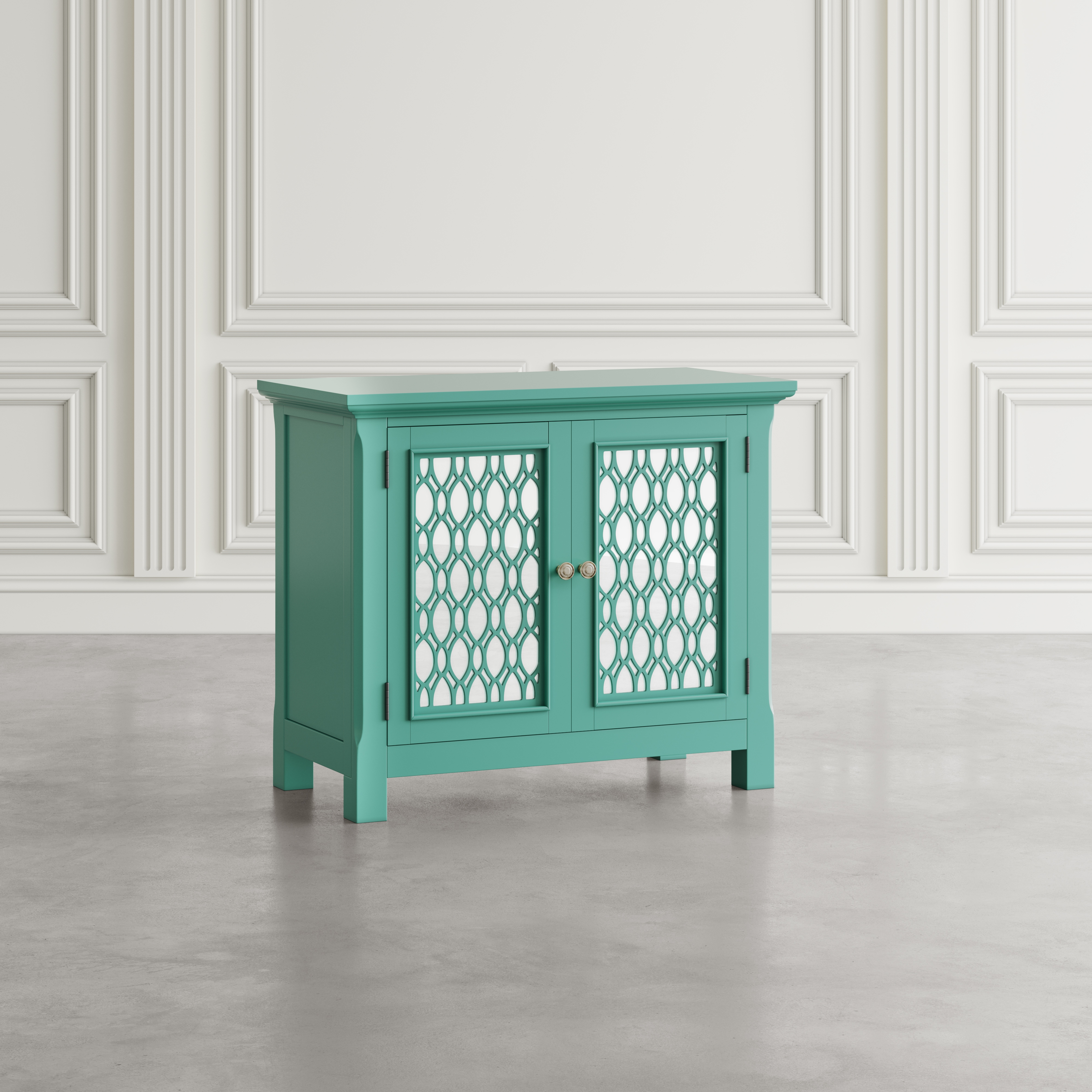 Jofran Isabella 38" Mirrored Accent Cabinet