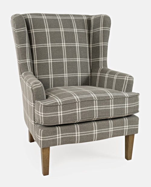 Transitional Accent Chair with Reversible Cushion