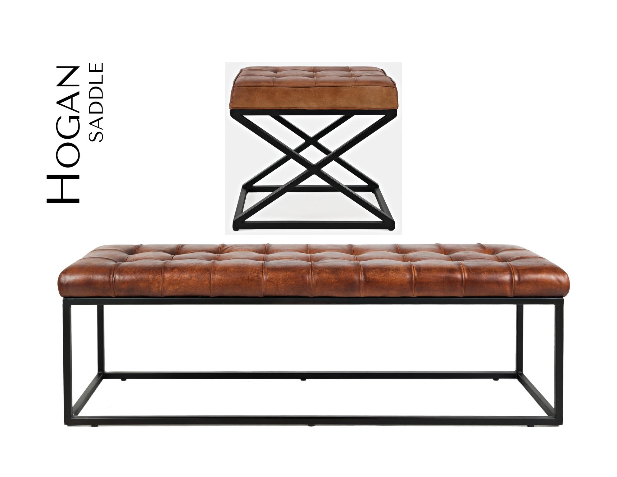 Jofran Global Archive Leather Ottoman