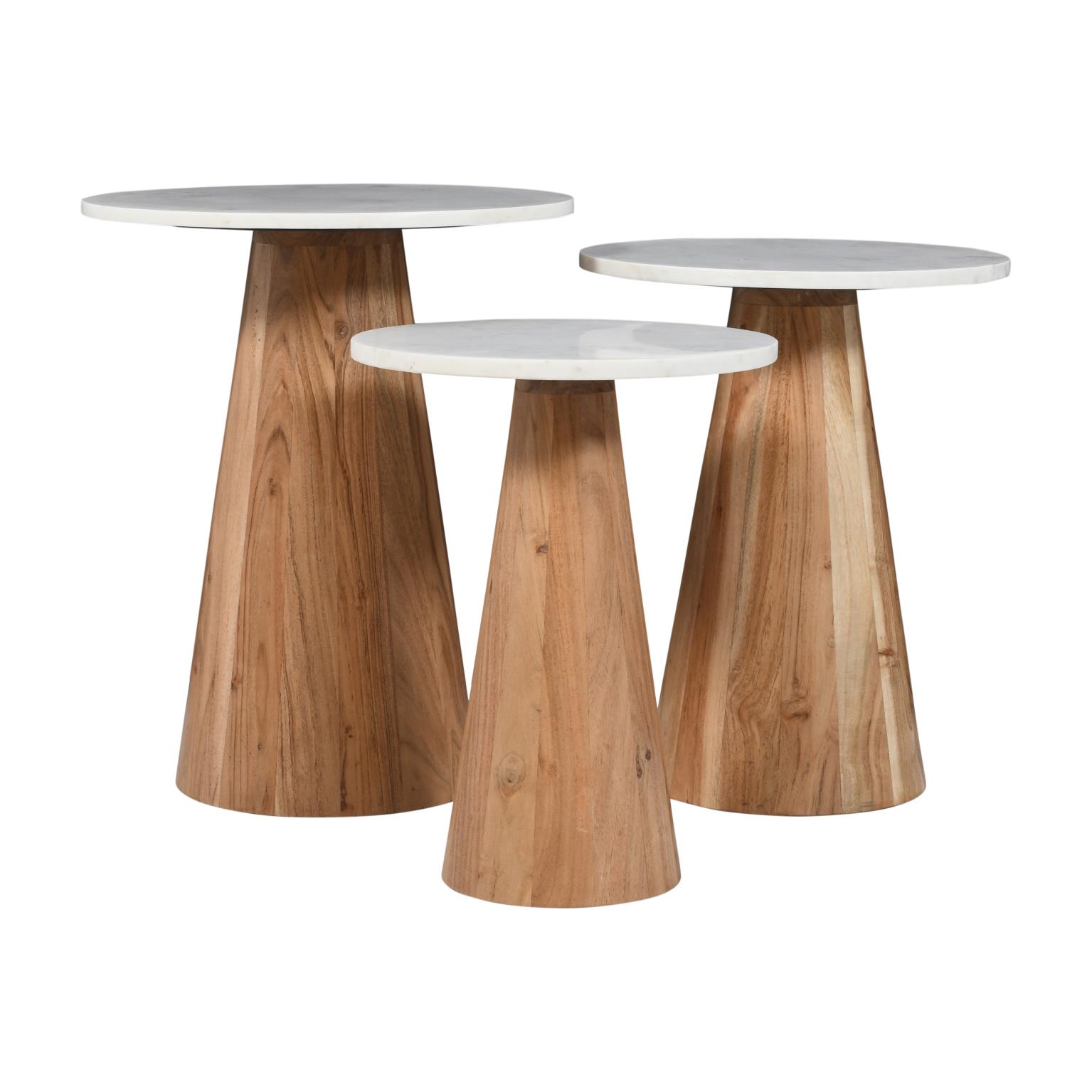 Jofran Global Archive 3-Piece Bunching End Table Set