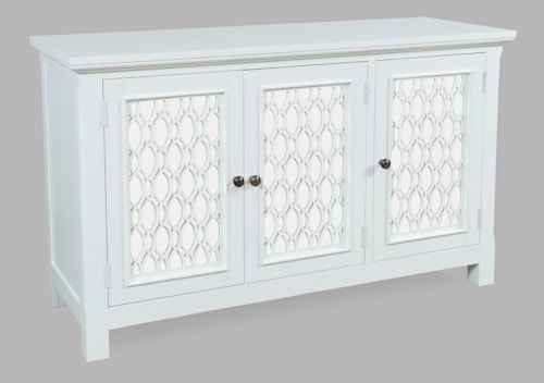 Glam Isabella 54" Mirrored Accent Cabinet