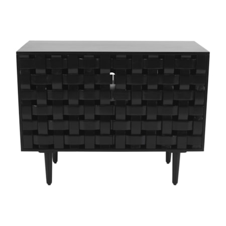 Trent 2 Door Acc Cabinet - Black