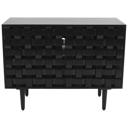 Trent 2 Door Acc Cabinet - Black