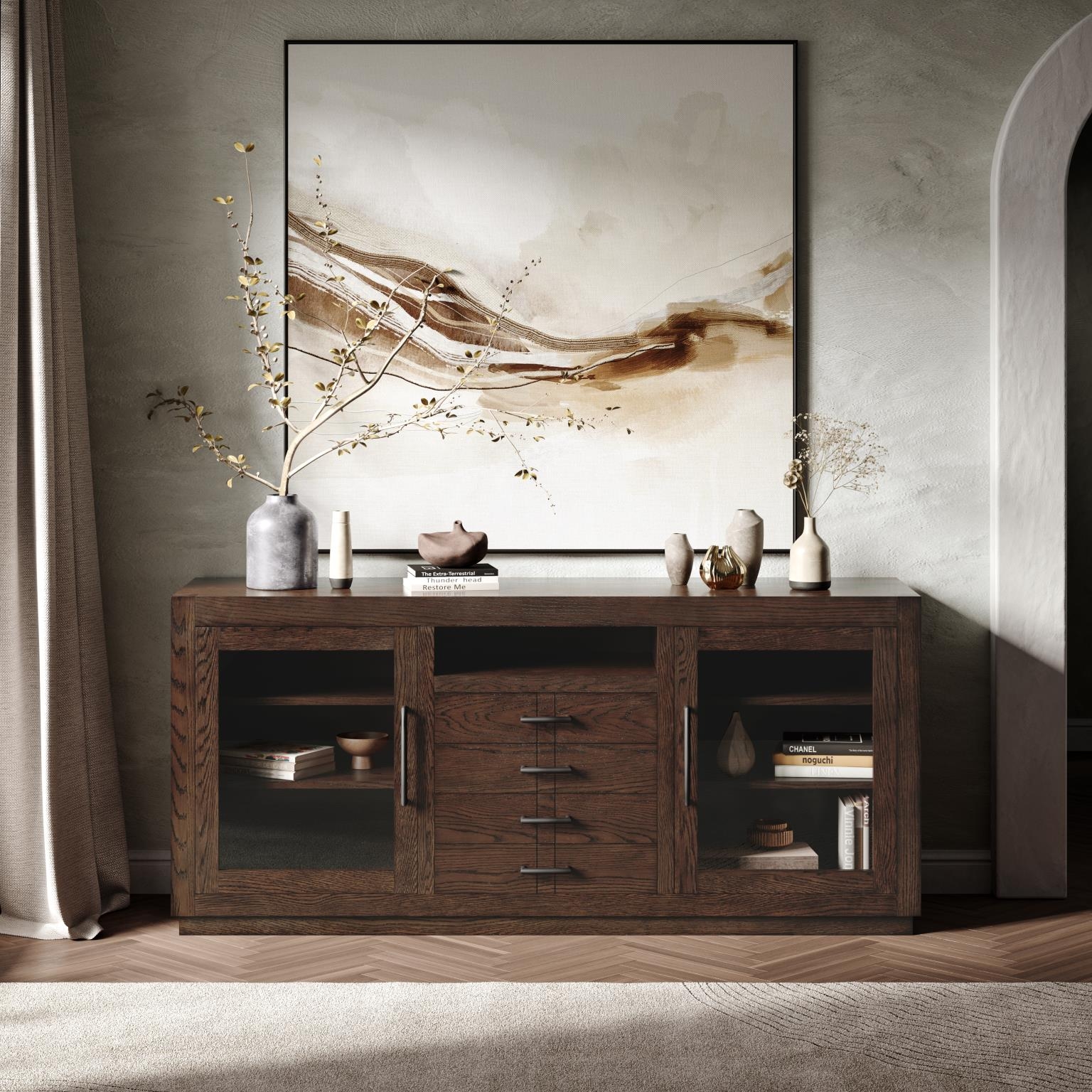 Jofran Auburn Hills 70" Accent Cabinet