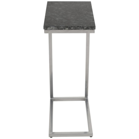 Black Marble C-Table With Chrome 2/Ctn