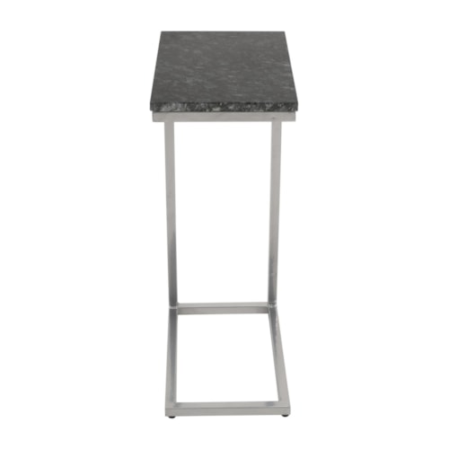 Black Marble C-Table With Chrome 2/Ctn