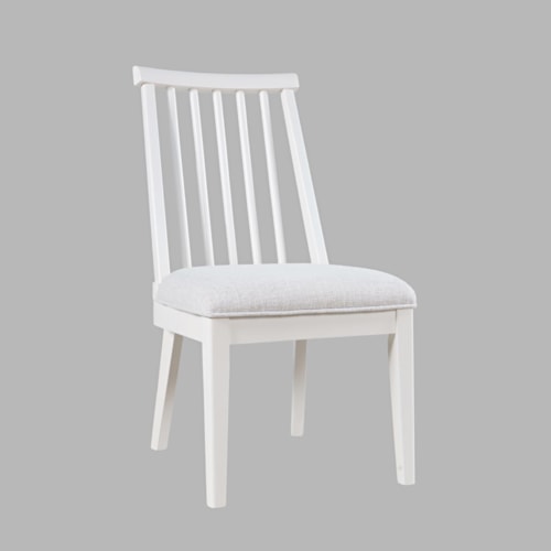 Transitional Dining Chair with Spindle Back