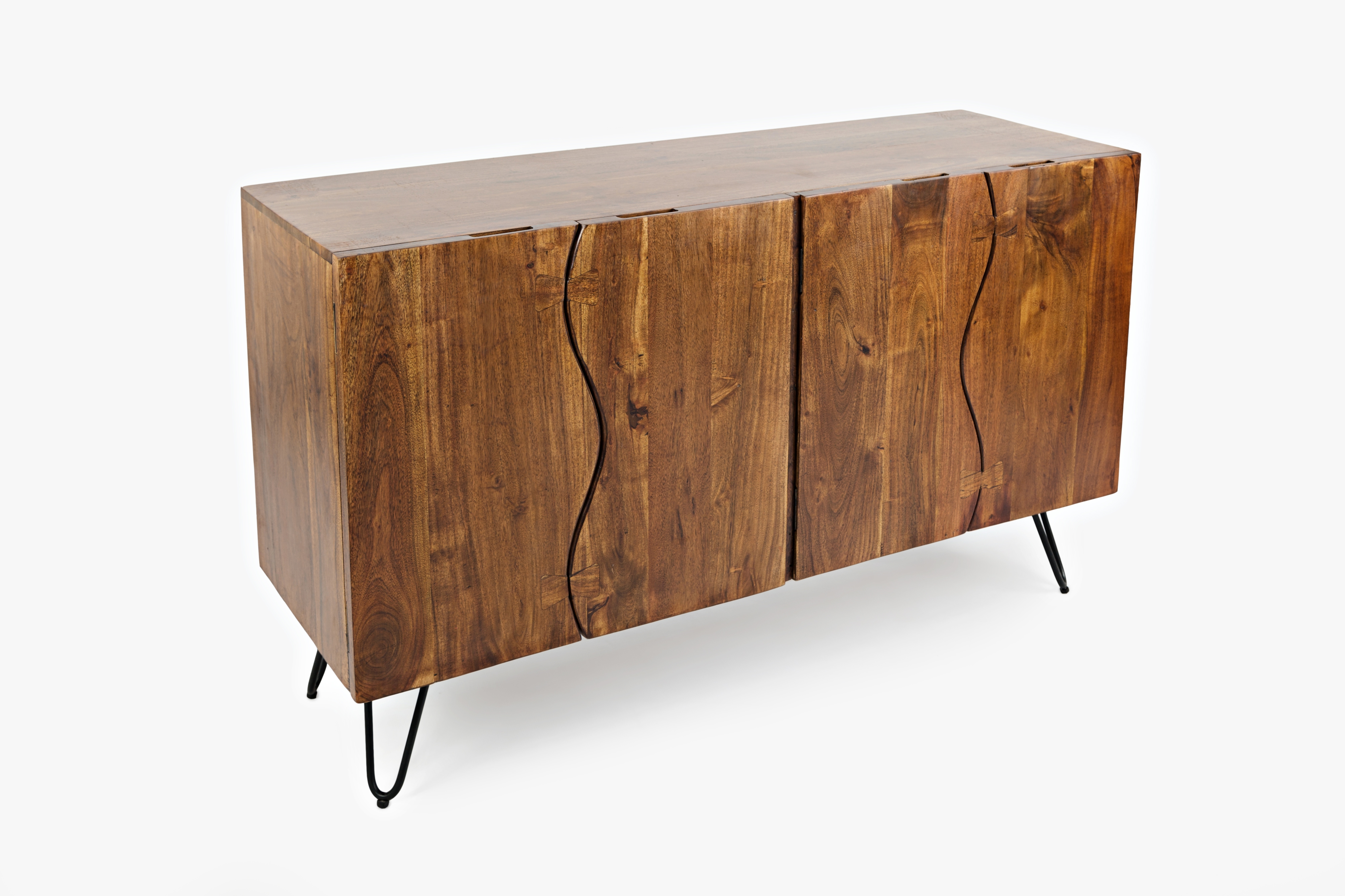 Sideboard with 4 Live Edge Doors
