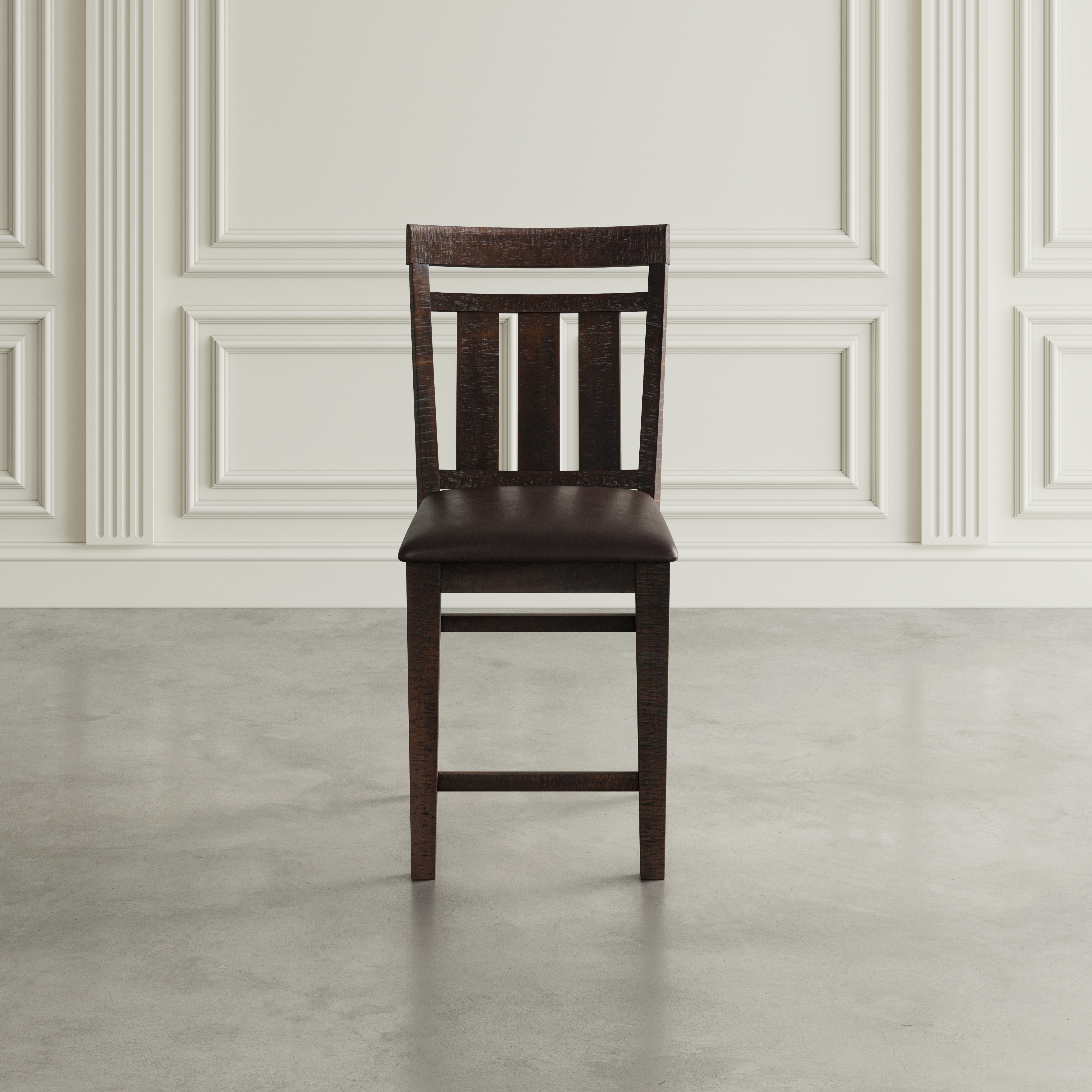 Upholstered Slat back Stool