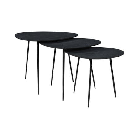 Nesting Table - Set of 3 - Black
