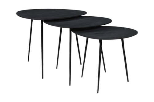 Nesting Table - Set of 3 - Black