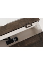 Jofran 1706B Madison County Farmhouse Power Nightstand - Sturdy Compliant