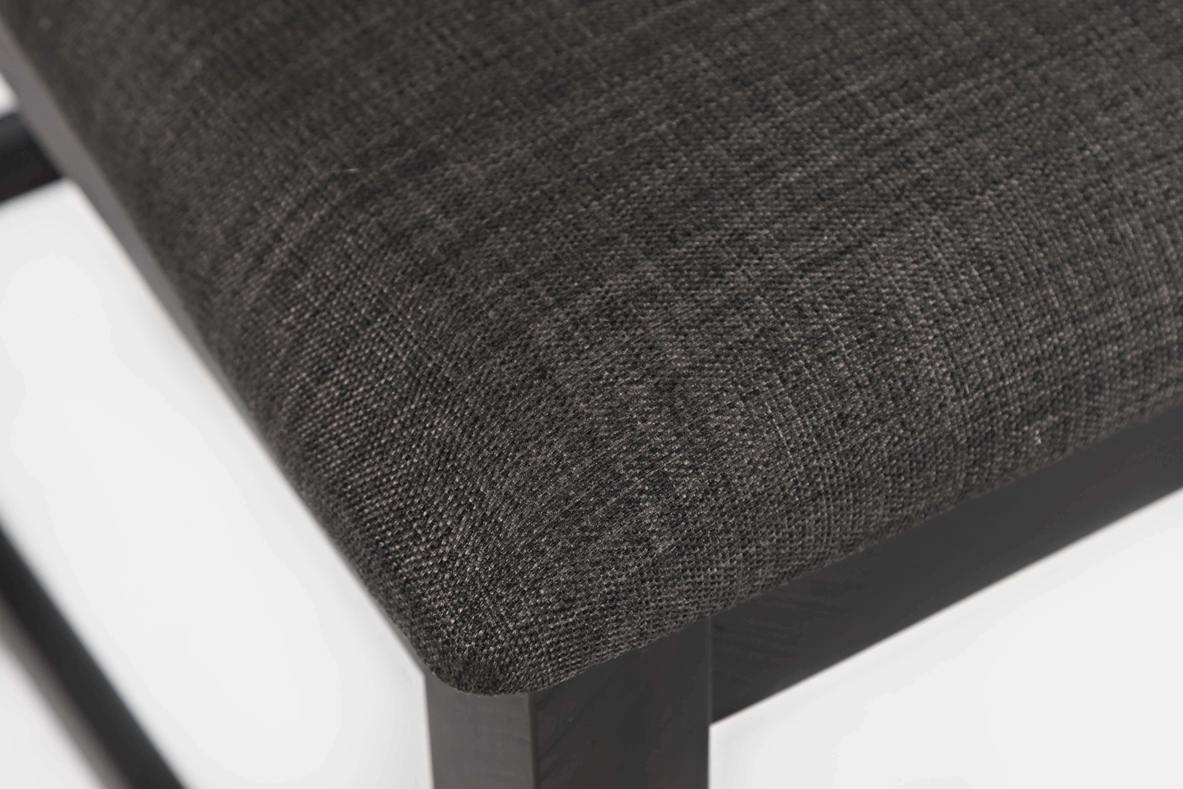 Upholstered Slatback Stool