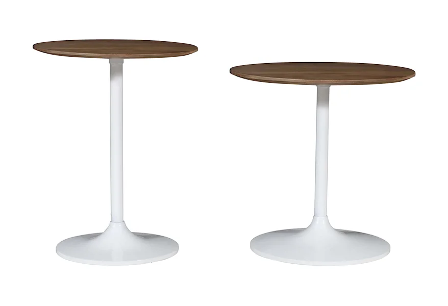 Remy Nesting Table - Set of 2 - White Two Tone by Jofran at SuperStore