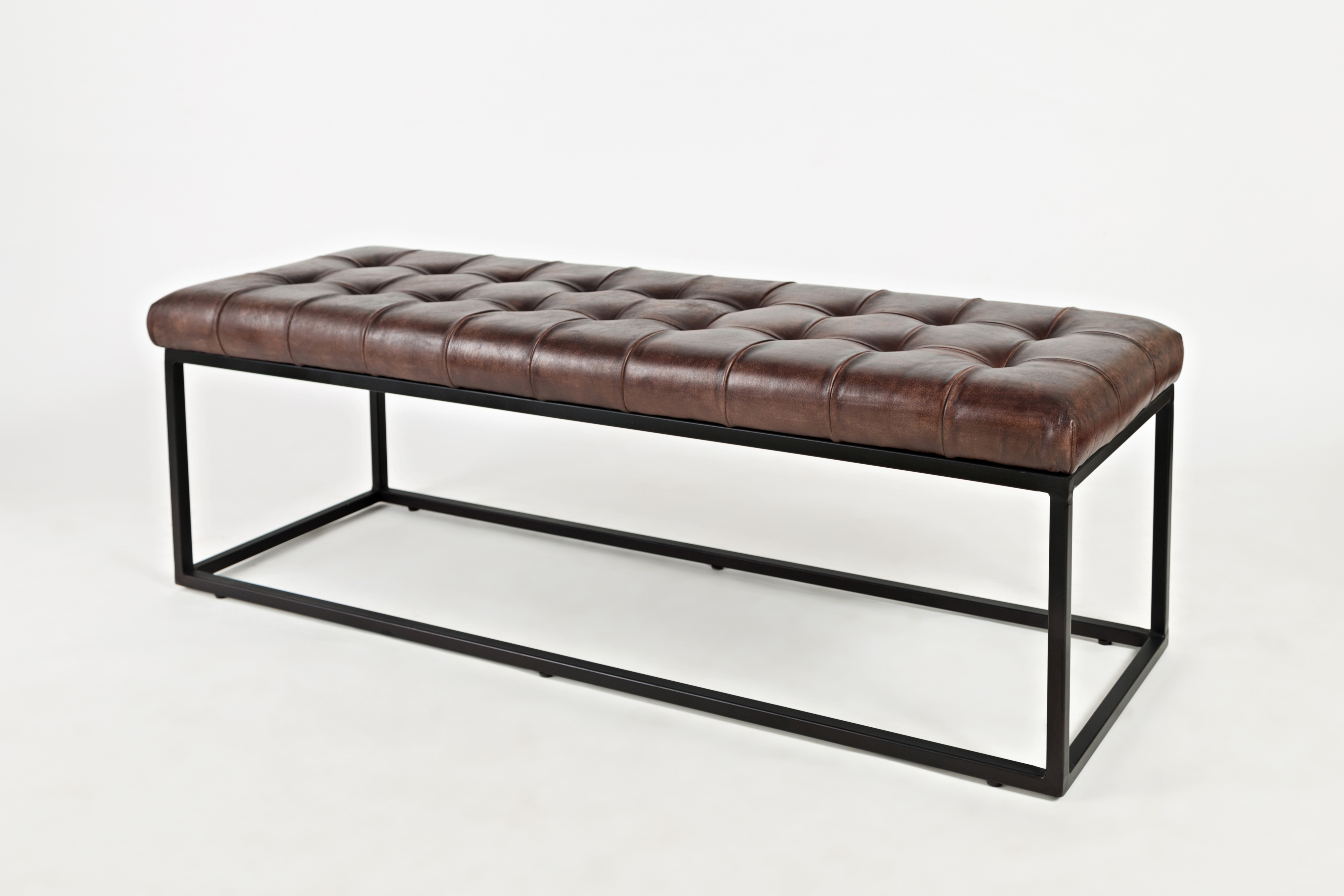 Leather Ottoman