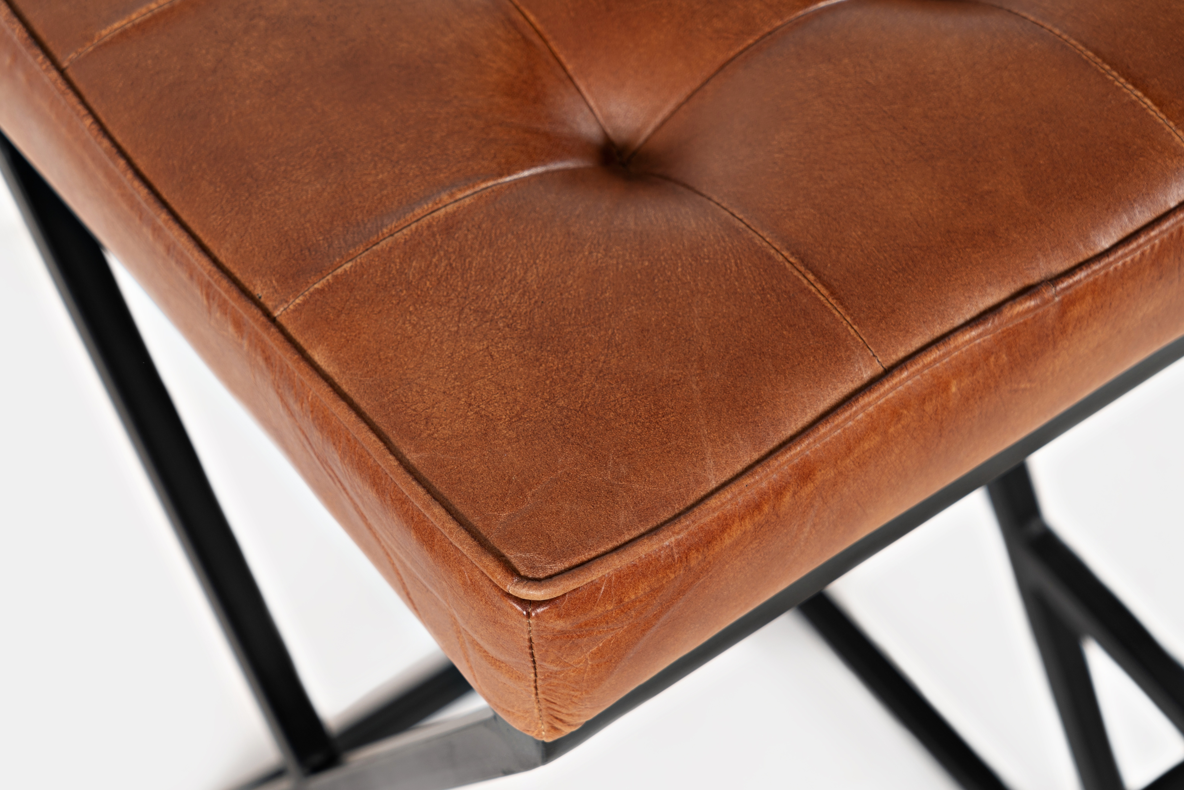 Jofran Global Archive Leather Stool