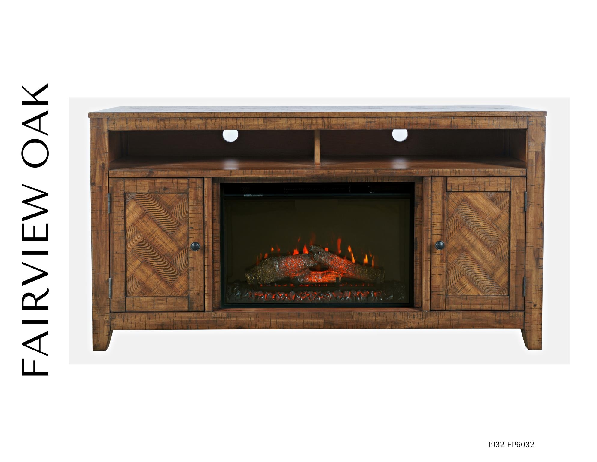 Jofran Fairview Fireplace with Logset