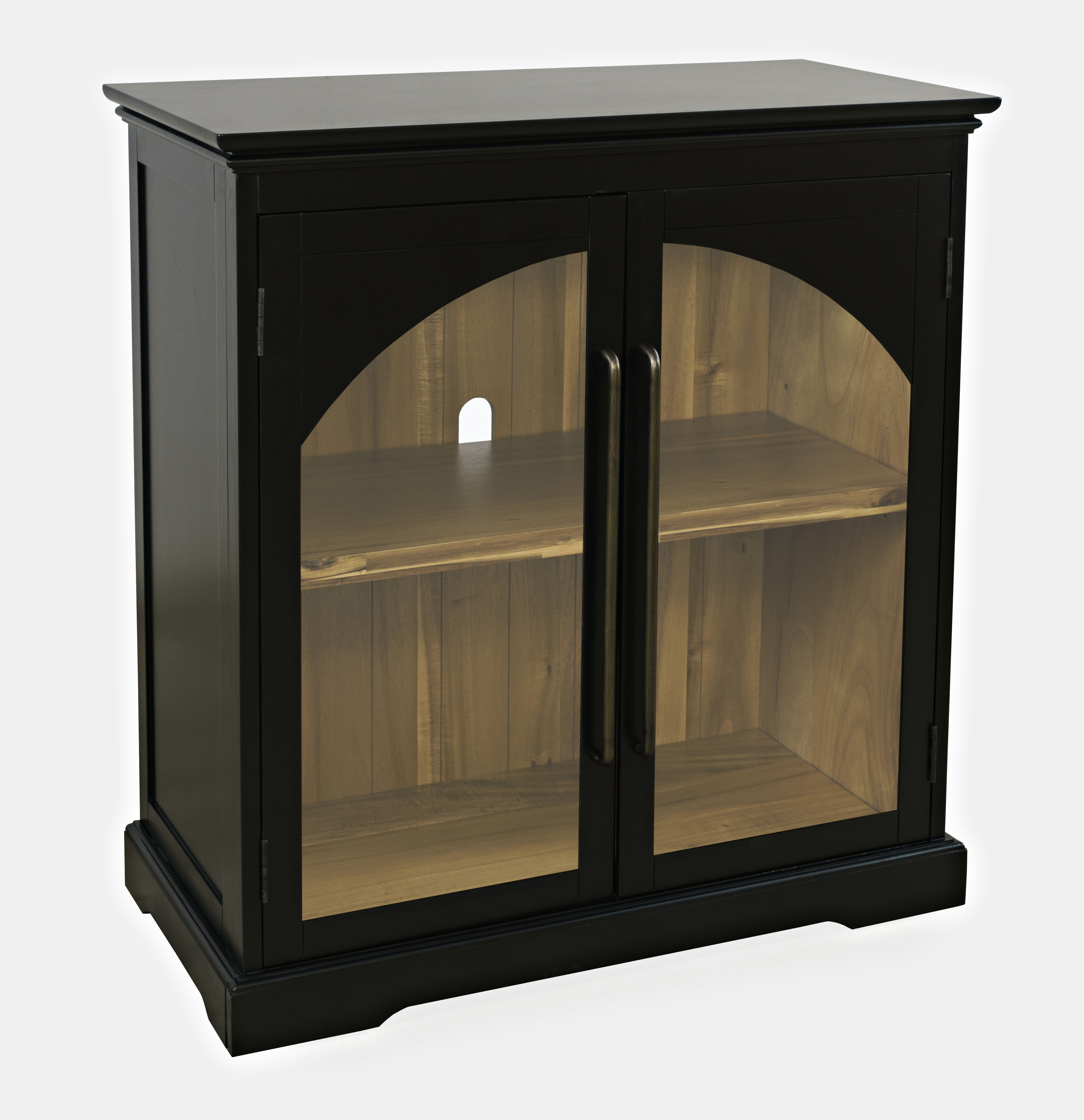 Rustic Archdale 2-Door Accent Cabinet - Black