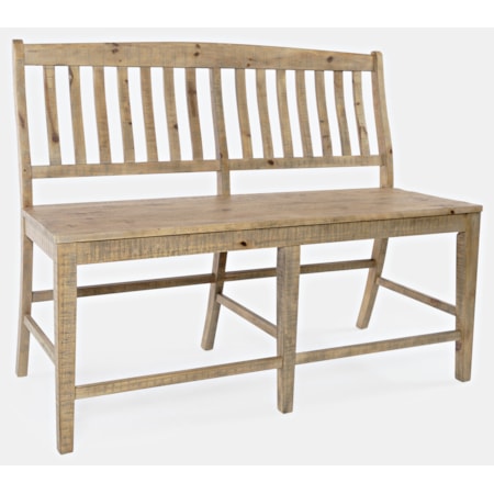 Slatback Counter Bench