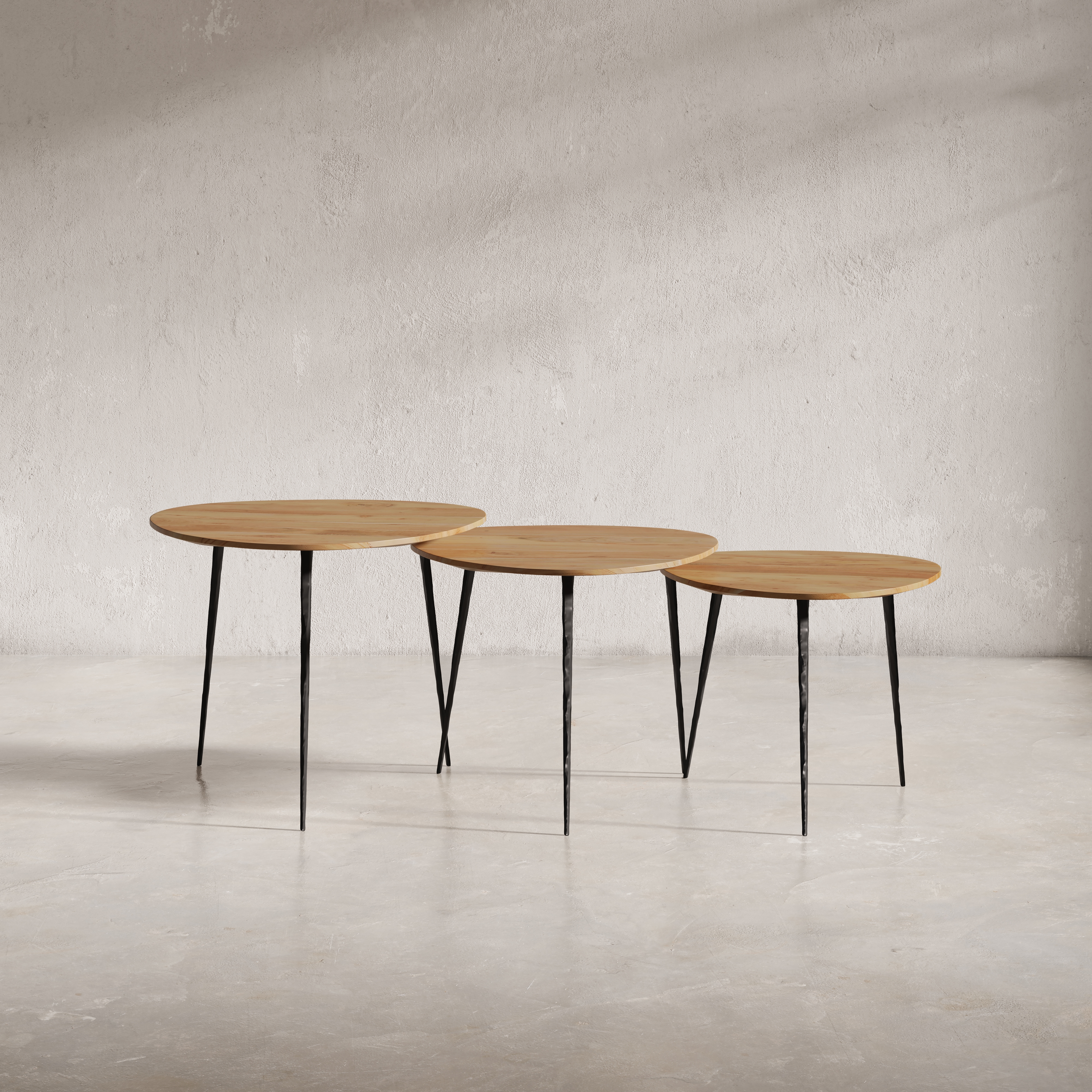 Jofran Reeves Nesting Table - Set of 3 - Natural