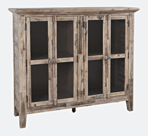 Rustic 4-Door Cabinet