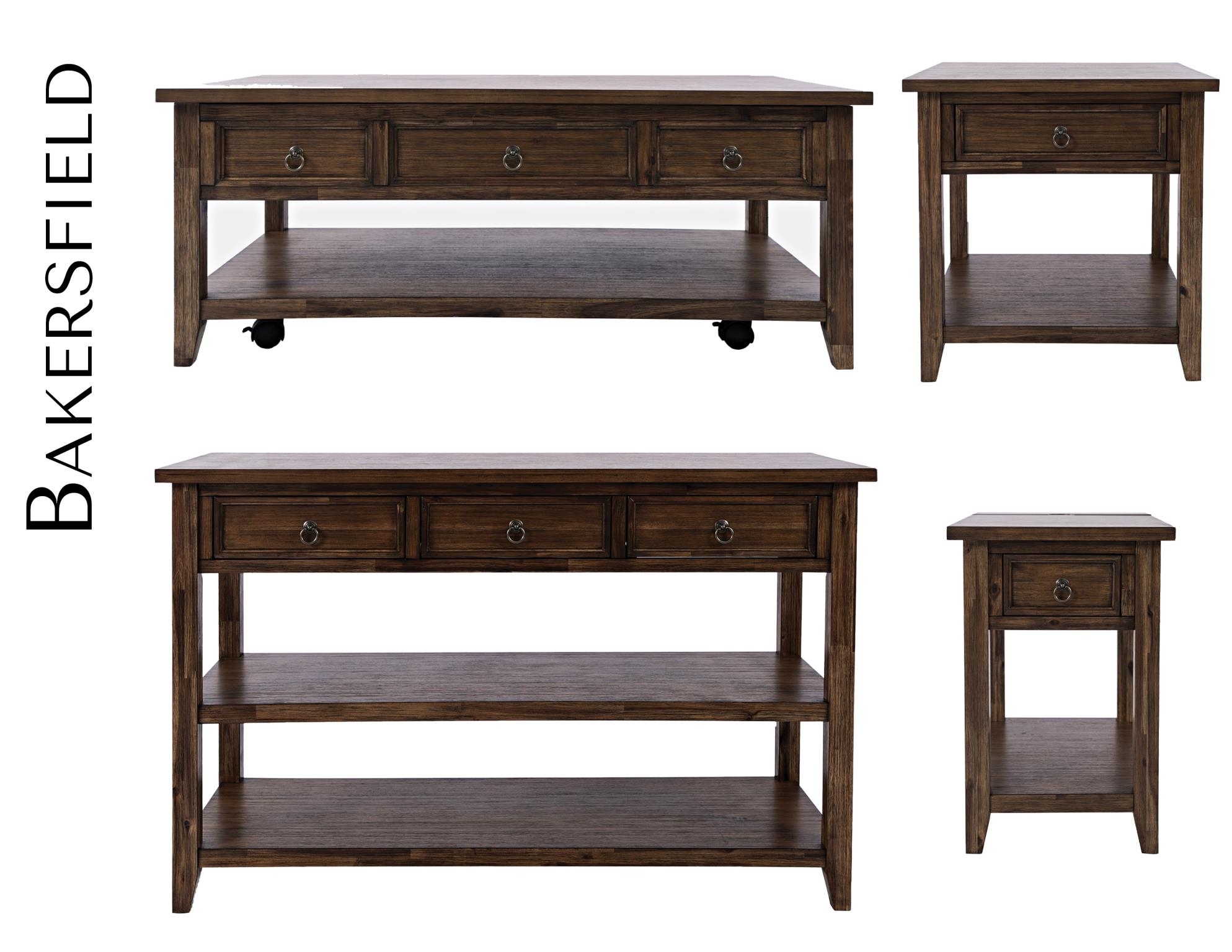 Jofran Bakersfield Sofa Table w/ 3 Drawers