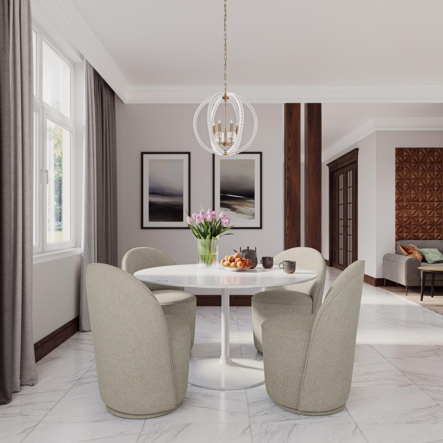 Jofran Urban Archive Swivel Dining Chair