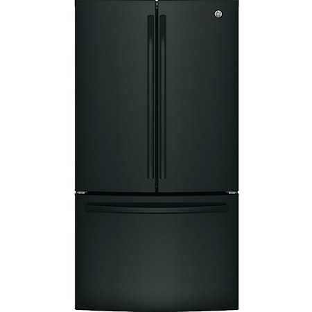 GE 26.7 Cu.Ft, French Door Refrigerator Black