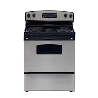 30" Electric Freestanding Range with Storage Drawer Stainless Steel - JCBS250SMSS