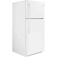 GE® 18 Cu. Ft. Top-Freezer Refrigerator White